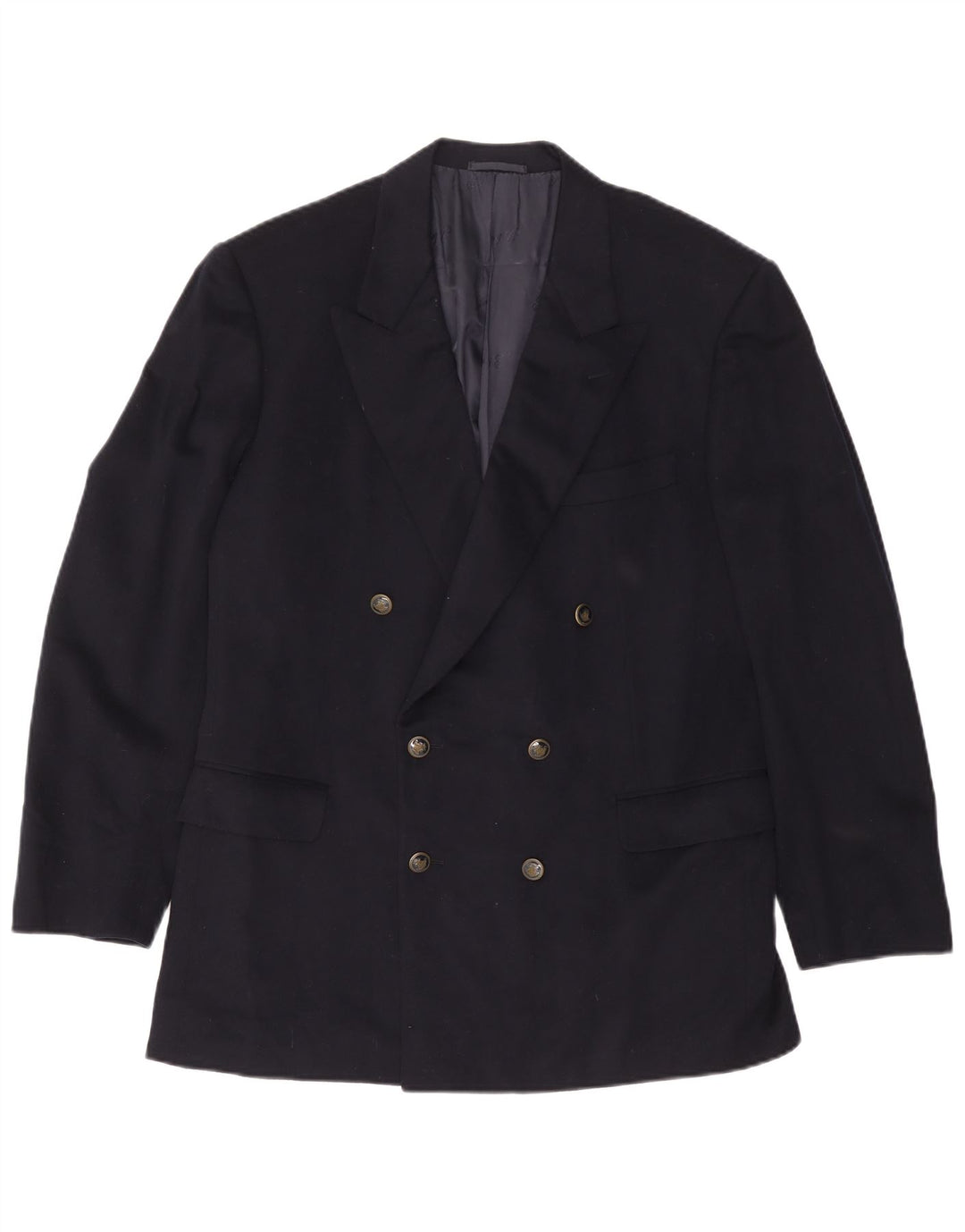 Giacca blazer doppiopetto da uomo BELVEST IT 52 XL Lana blu navy