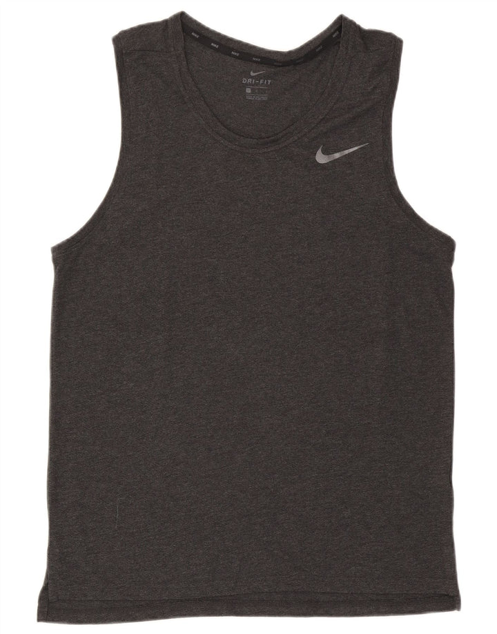 Canotta Nike Dri Fit da uomo grande grigia