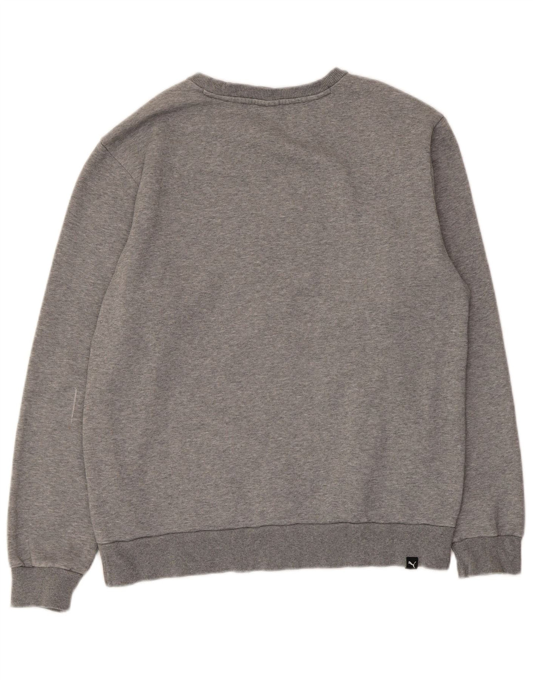 Felpa grafica da uomo Puma Maglione in cotone chiazzato grigio medio