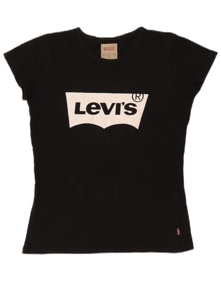 T-shirt grafica per ragazzi Levi's 15-16 anni nera