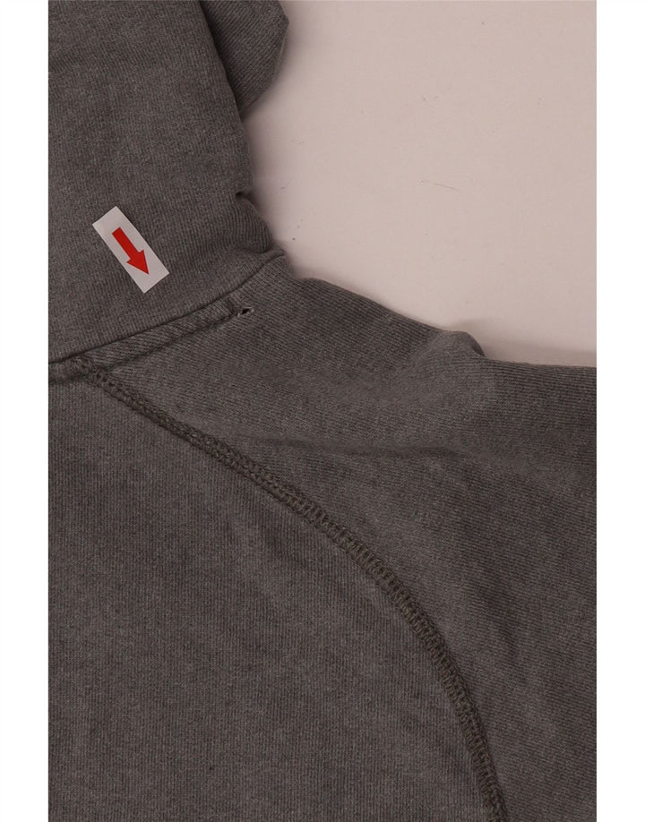 Maglione con cappuccio da uomo Vagabond in cotone grigio medio