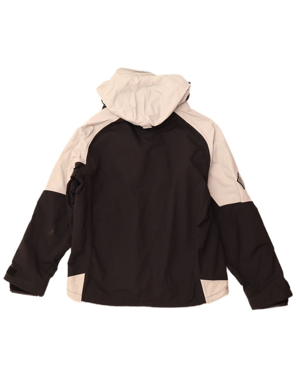 Giacca antipioggia da uomo con cappuccio Musto UK 40 Large Nero Colorblock Poliammide