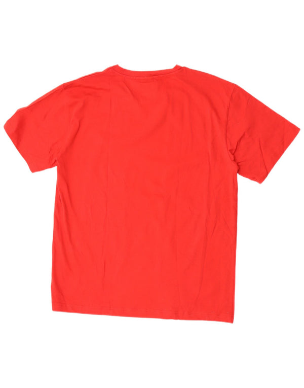 T-shirt da uomo Lotto Top XL rossa in cotone