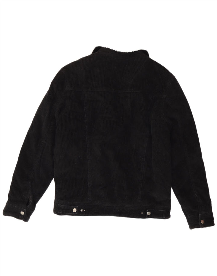 Giacca da uomo in velluto a coste Sherpa Zara UK 38 cotone nero medio