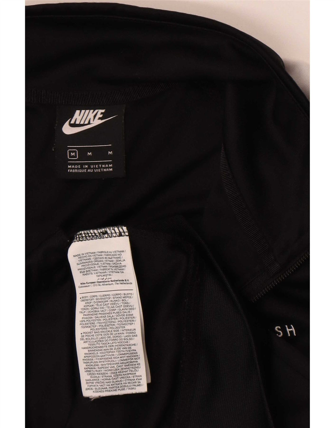 Giacca da ginnastica Nike Swoosh Graphic da uomo, color block medio nero