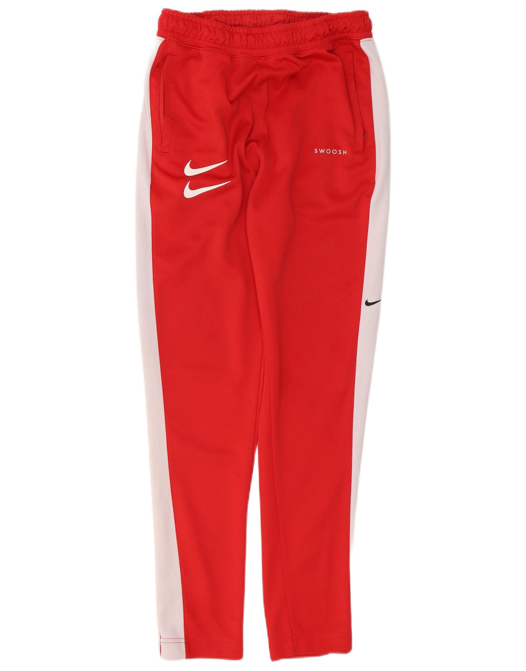 Pantaloni da tuta Nike Swoosh da uomo piccoli in poliestere color block rosso