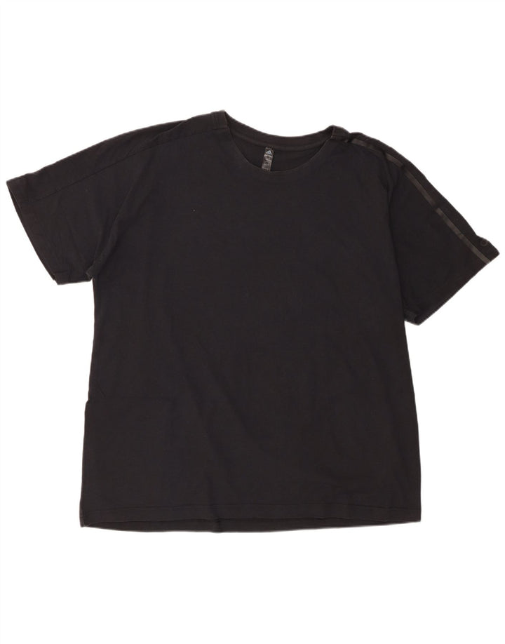 T-shirt da uomo Adidas Top XL in cotone nero