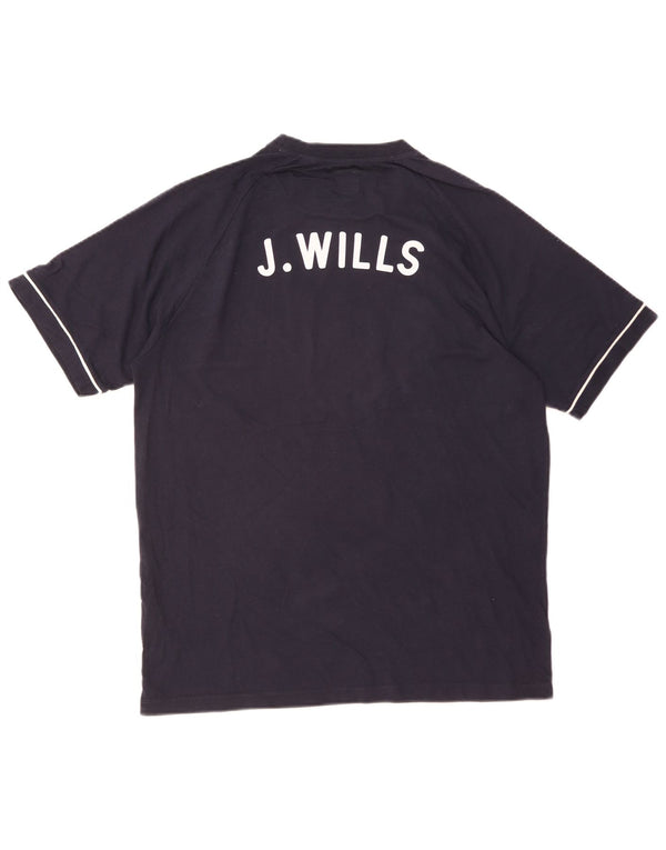 T-shirt grafica da uomo Jack Wills Top XL in cotone blu navy