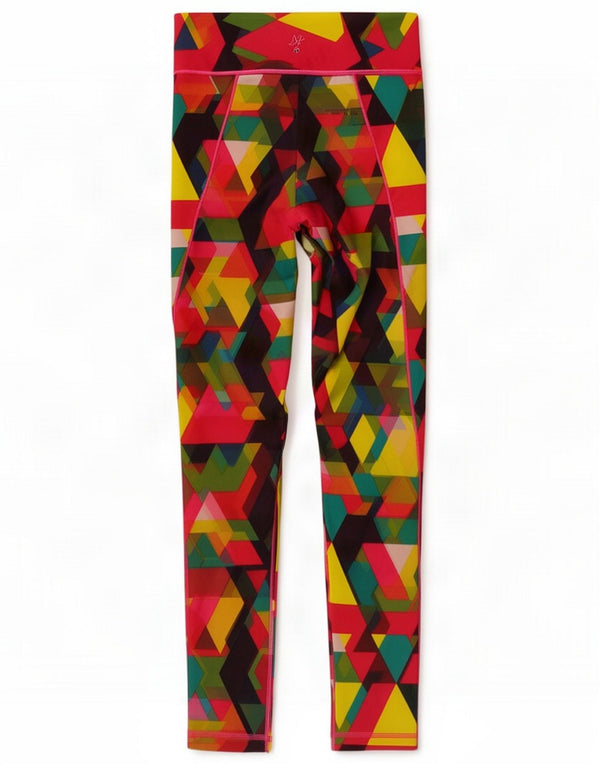 Adidas Leggings da donna UK 6 XS multicolore geometrico