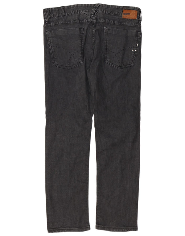 Gas Mens Morris Straight Jeans W36 L30 Grey Cotton
