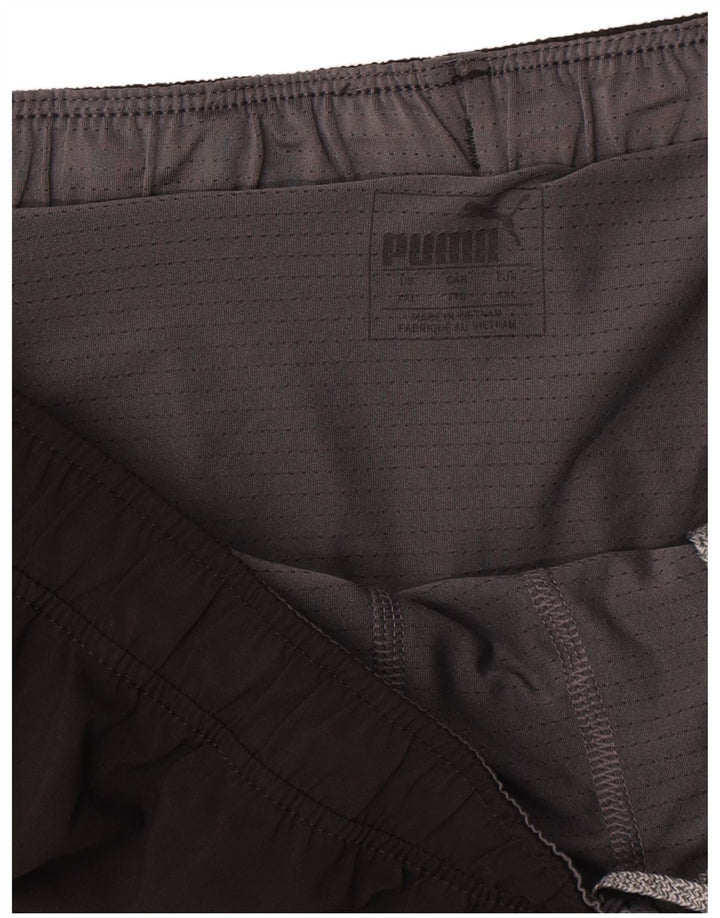 Pantaloncini sportivi grafici da uomo Puma 2XL poliestere nero