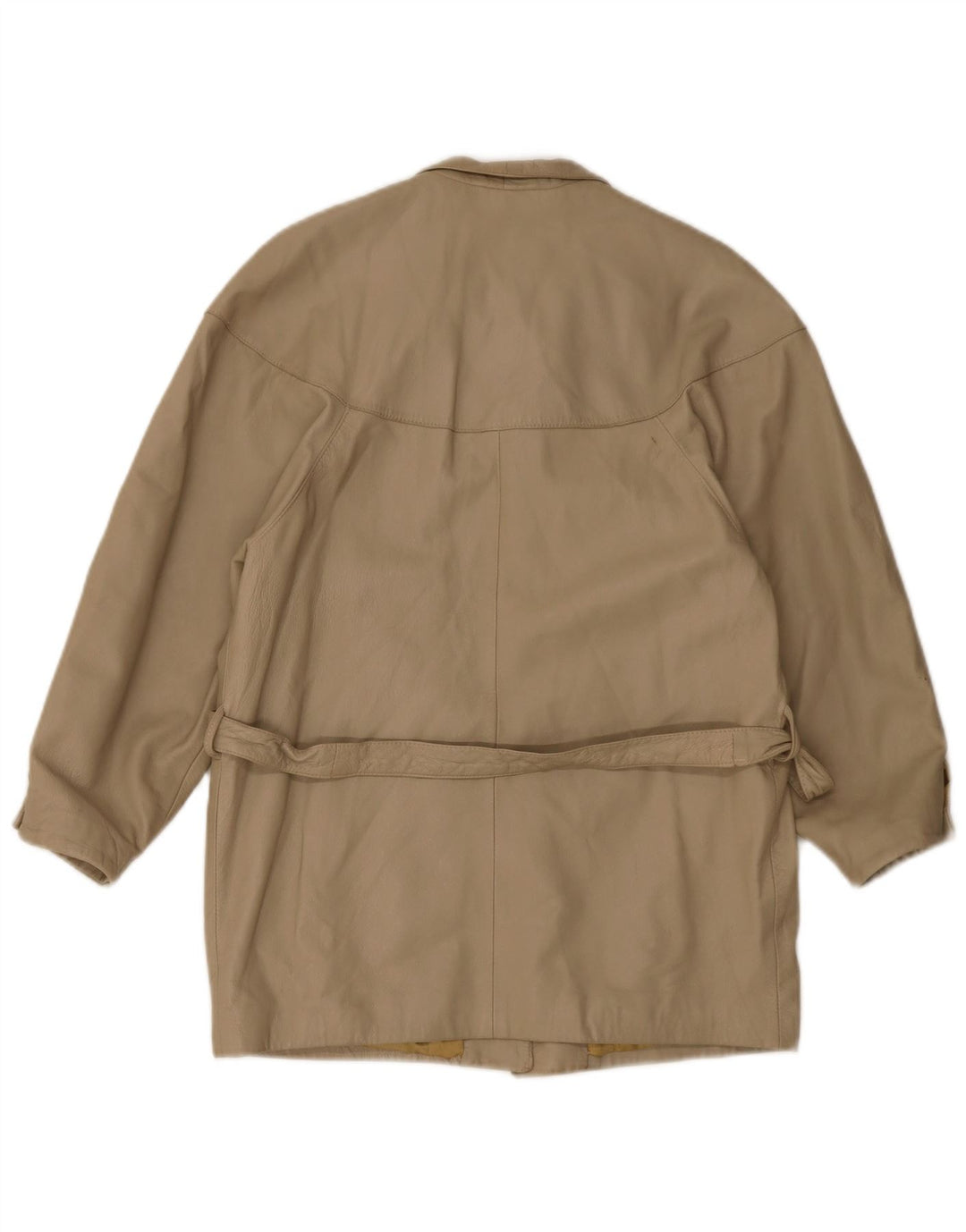 Giacca in pelle vintage da donna EU 40 Beige medio
