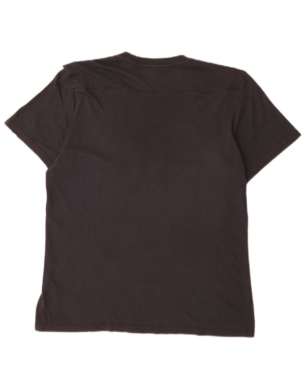 T-shirt Adidas Aeroready da uomo grande in cotone nero