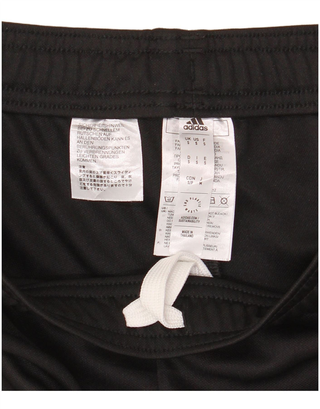 Pantaloni da tuta ADIDAS Aeroready da uomo piccoli in poliestere nero