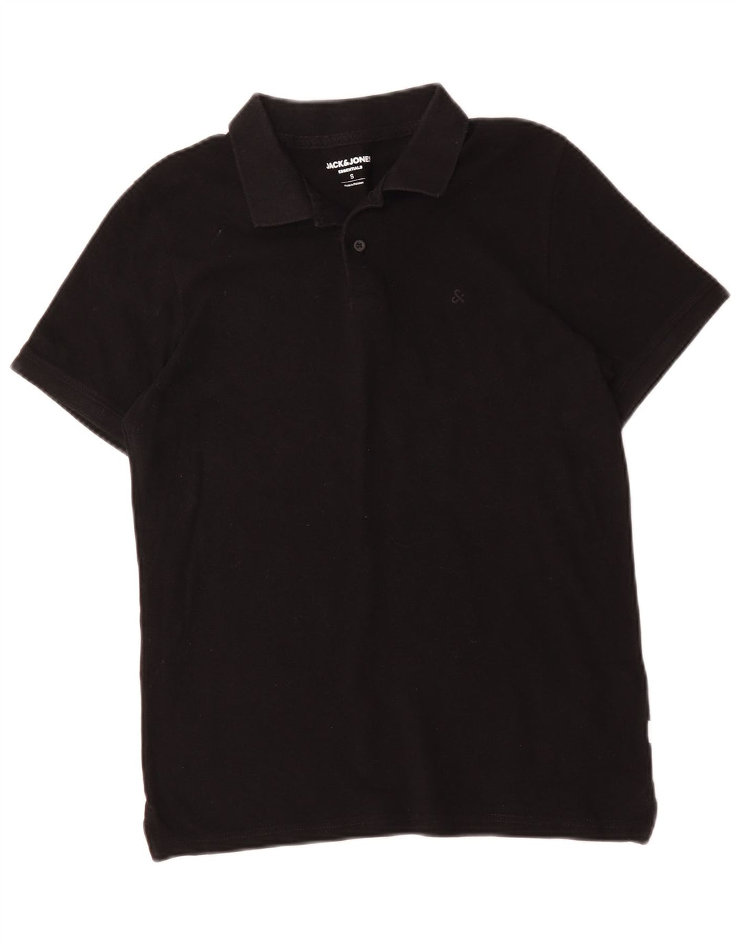 Polo da uomo Jack & Jones piccola in cotone nero