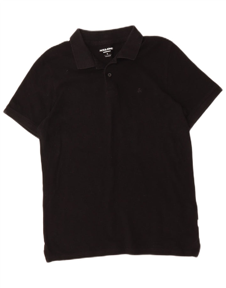 Polo da uomo Jack & Jones piccola in cotone nero