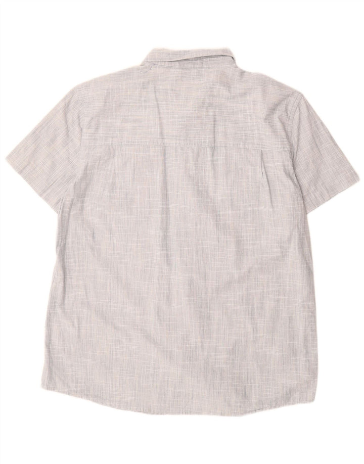 Camicia a maniche corte da uomo Mountain Warehouse XL in cotone blu