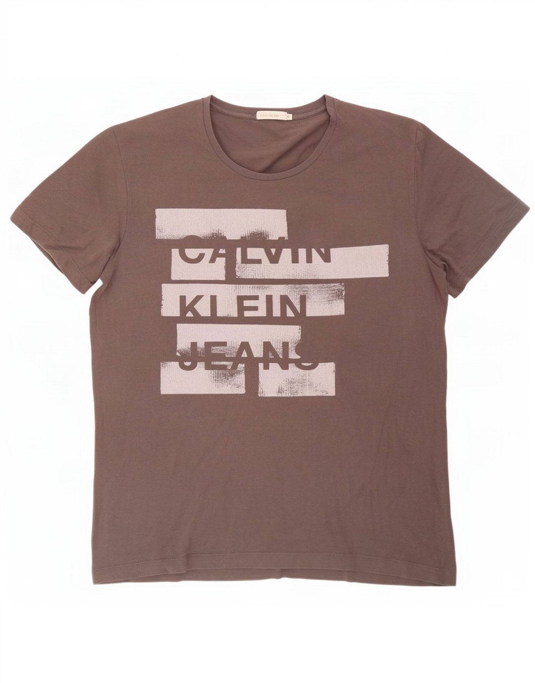 Maglietta grafica da uomo Calvin Klein Jeans Top XL Grigia