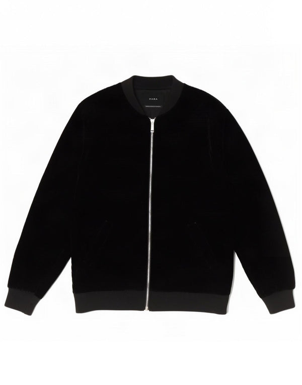 Giubbotto bomber da uomo Zara UK 40 grande poliestere nero