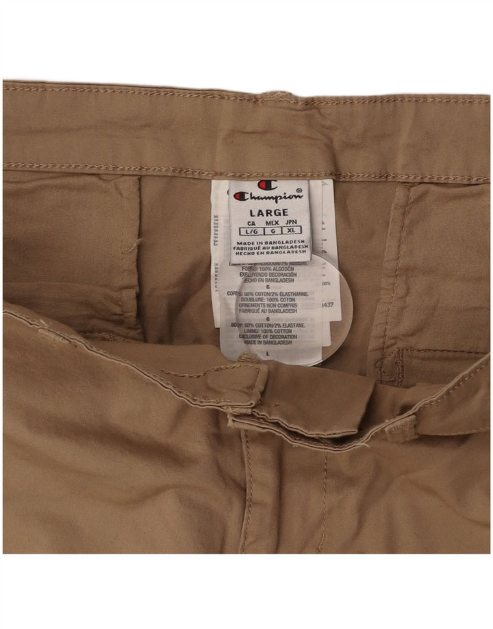 CHAMPION Pantaloncini casual da uomo grandi W36 in cotone beige