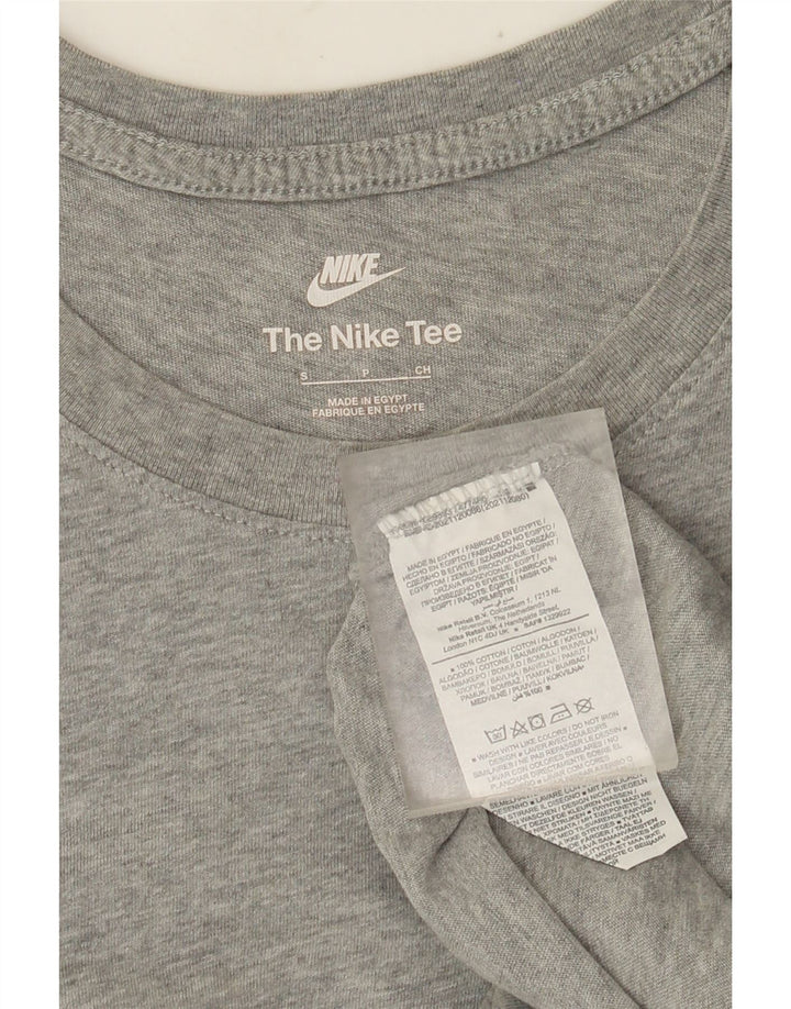 T-shirt Nike da uomo Top Small in cotone grigio