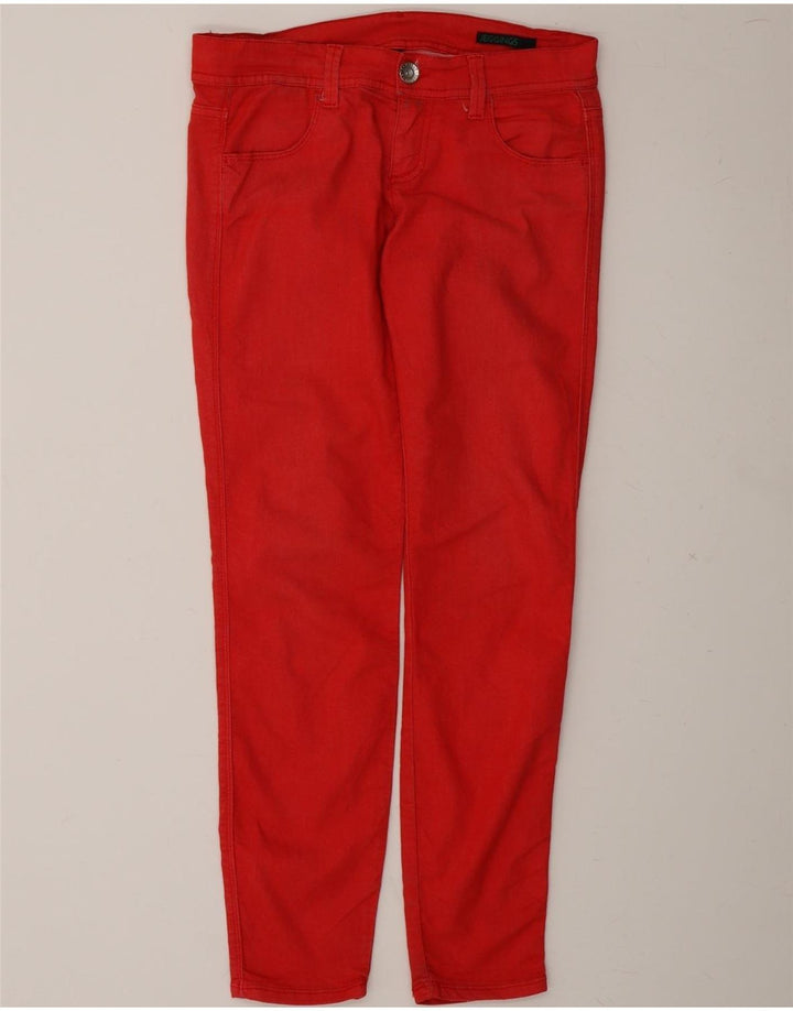 BENETTON Womens Jegging Jeans W29 L29 Red Cotton Vintage Benetton and Second-Hand Benetton from Messina Hembry 