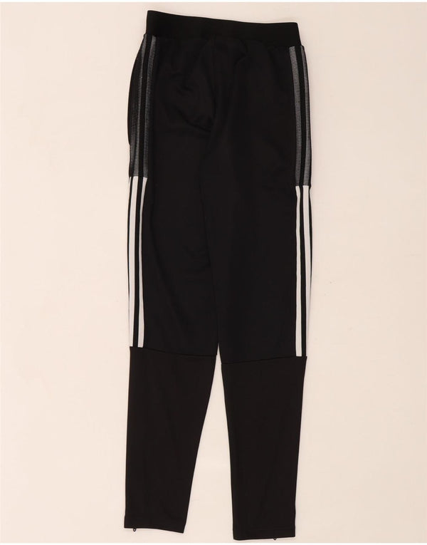 Pantaloni della tuta da donna Adidas UK 4/6 XS poliestere a righe nere