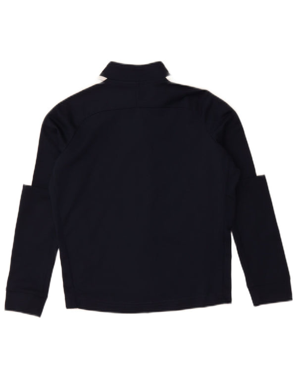 Giacca della tuta da ginnastica Nike da bambino Dri Fit 8-9 anni piccola blu navy