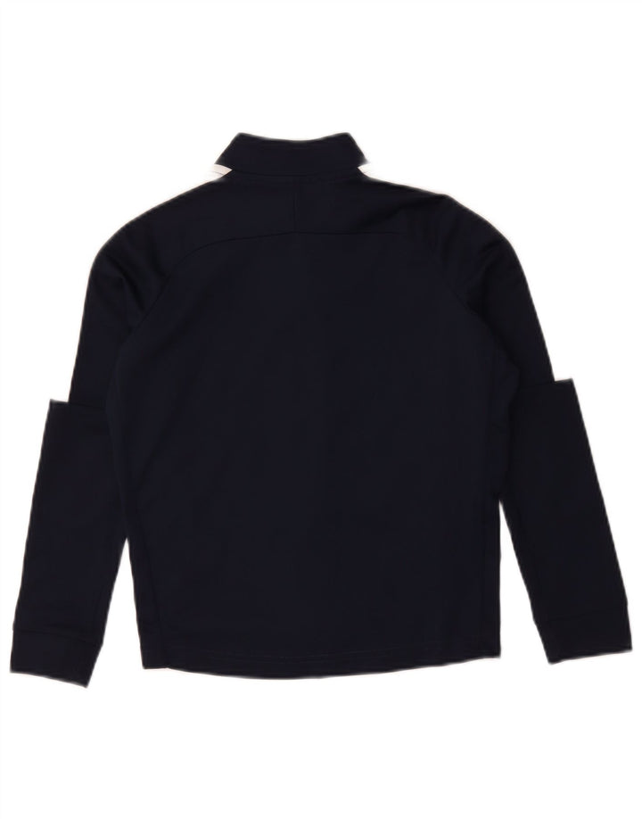 Giacca della tuta da ginnastica Nike da bambino Dri Fit 8-9 anni piccola blu navy