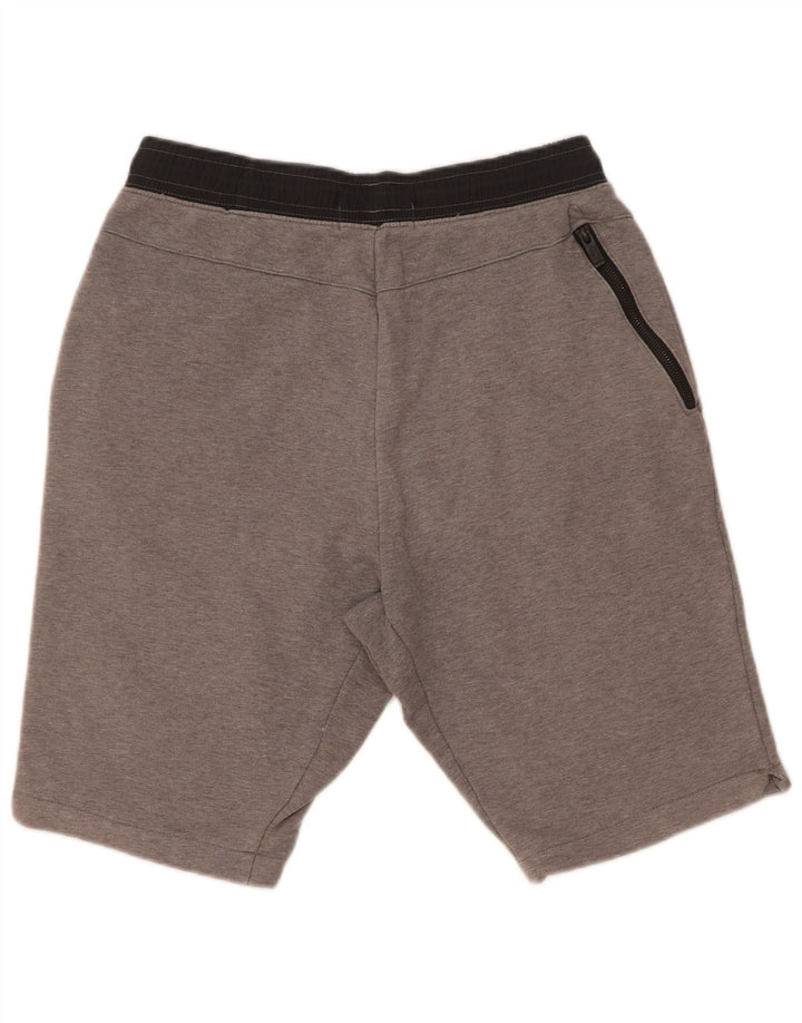 Pantaloncini sportivi Nike da uomo in cotone color block grigio medio