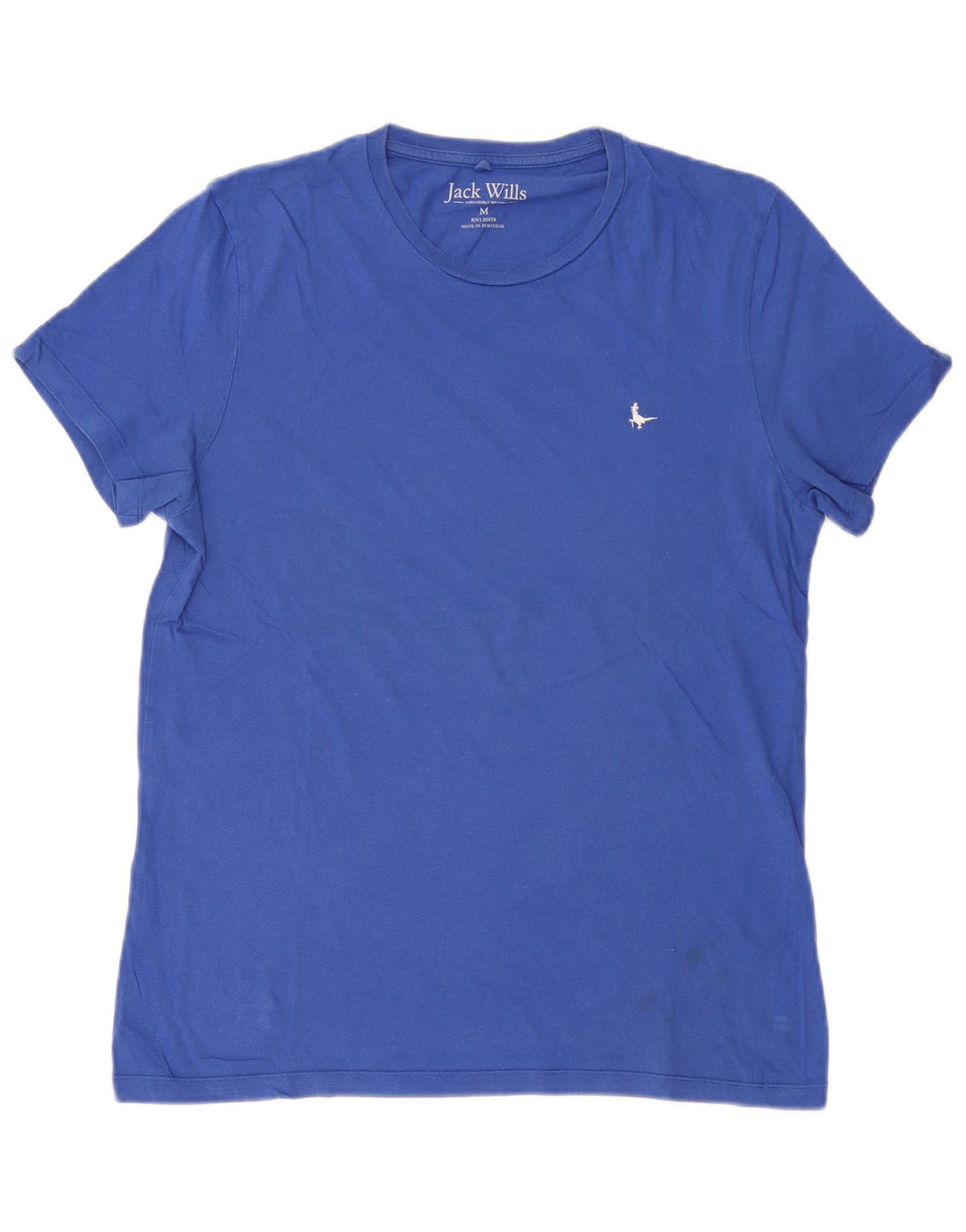 T-shirt da uomo Jack Wills Top in cotone blu medio
