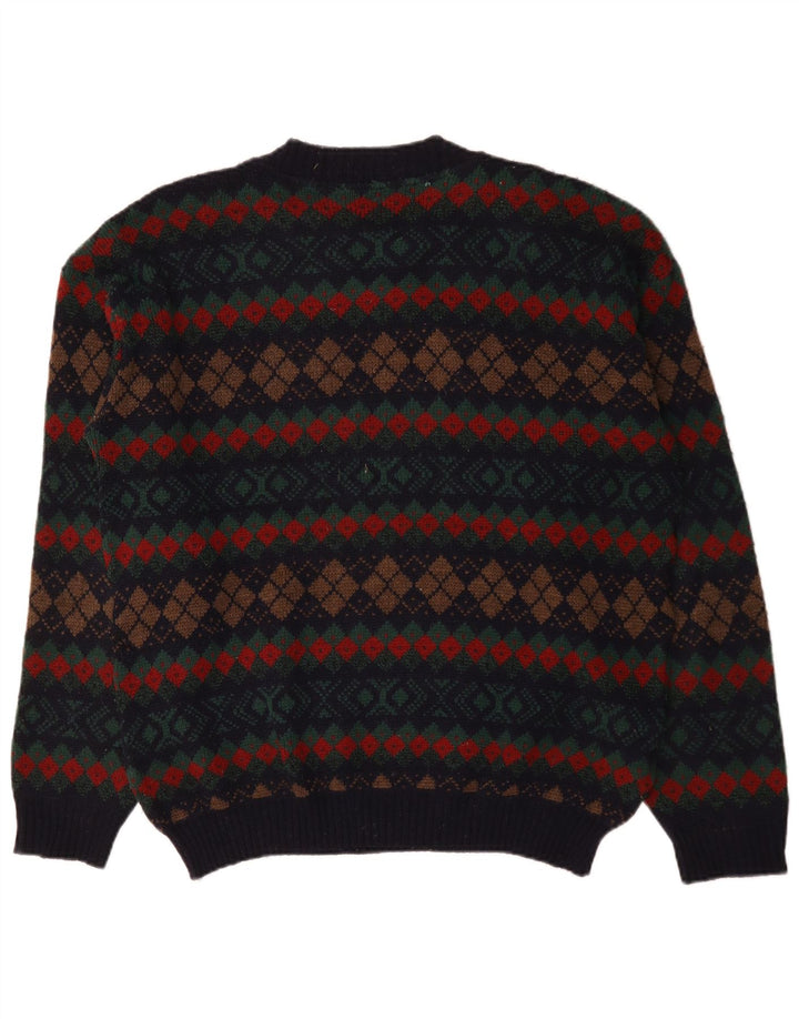 Maglione maglione girocollo da uomo Marks & Spencer grande multicolore