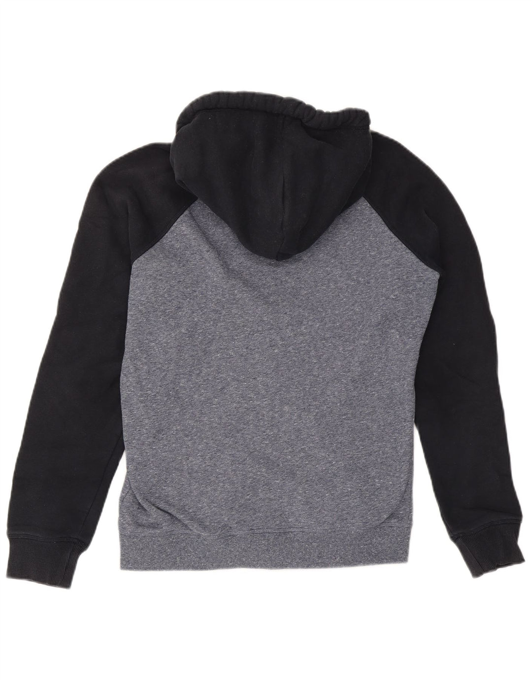 Maglione con cappuccio e zip da uomo Superdry in cotone color block grigio medio