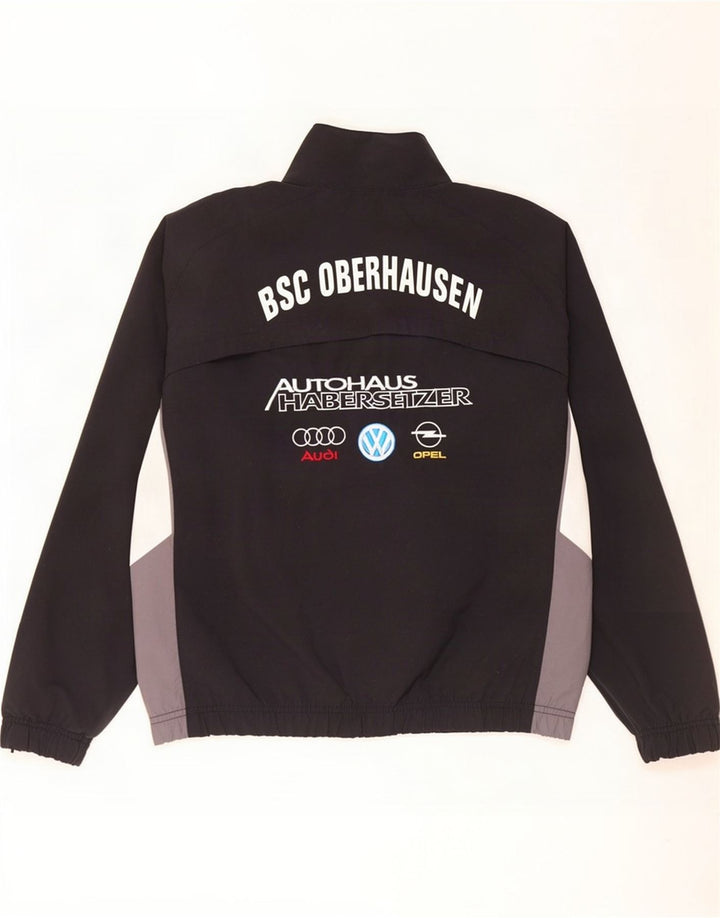 Giacca da ginnastica Nike da uomo con grafica, piccola, in poliestere color block nero