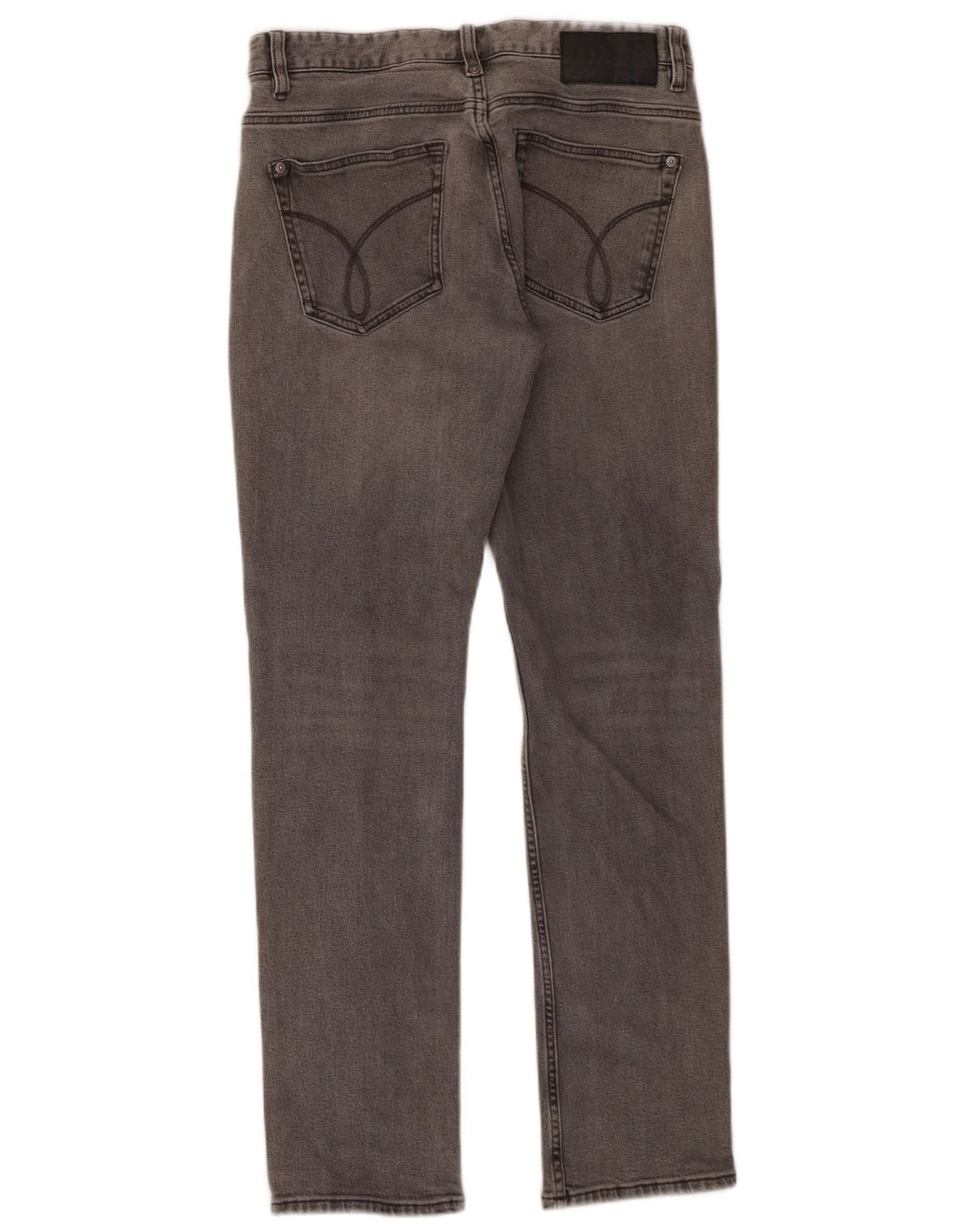 Jeans slim da uomo Calvin Klein W31 L30 cotone grigio