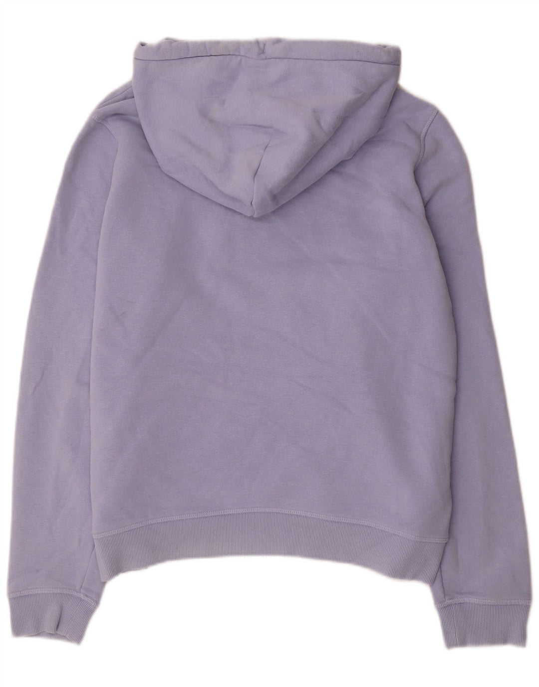JACK WILLS Felpa con cappuccio grafica da donna UK 12 Cotone viola medio