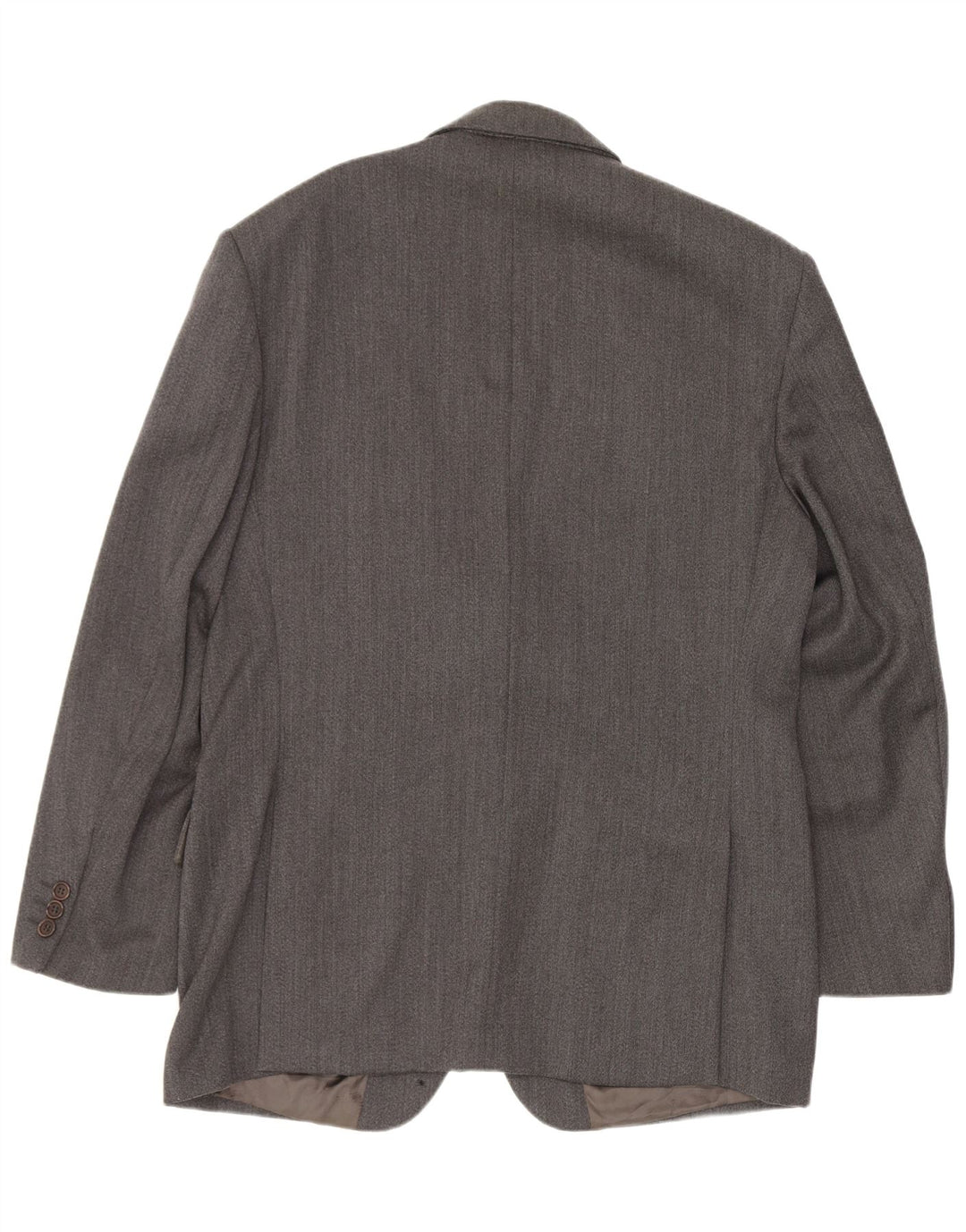 Giacca blazer da uomo a 3 bottoni Ferre IT 50 Large in lana vergine grigia