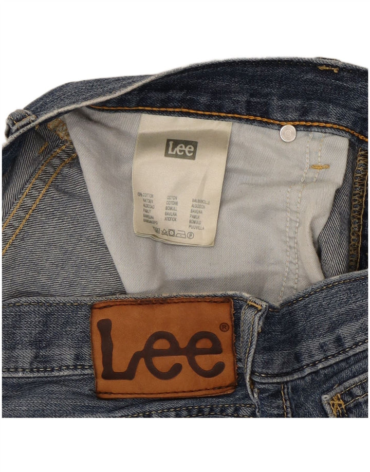 Pantaloncini corti in denim da uomo a 5 tasche Lee W30 cotone blu medio