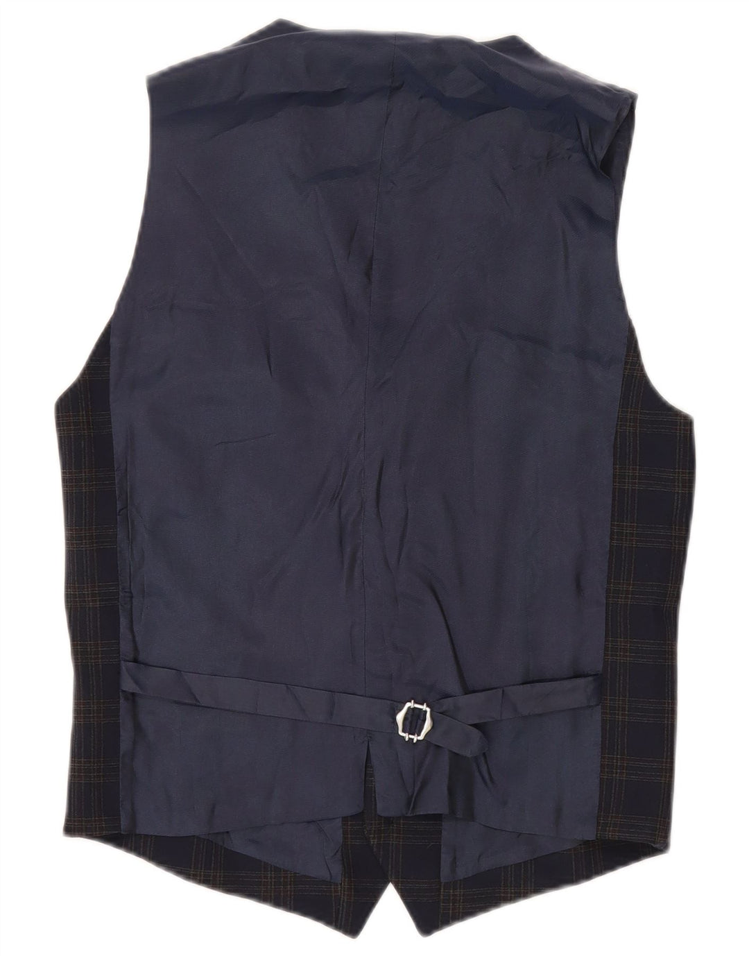GUESS BY MARCIANO Gilet Uomo IT 48 Piccolo Poliestere a quadri Blu Navy