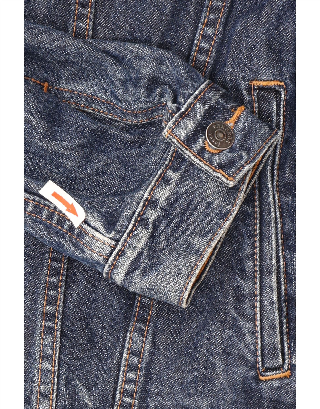 Giacca in denim da uomo Carrera UK 42 XL Cotone blu navy
