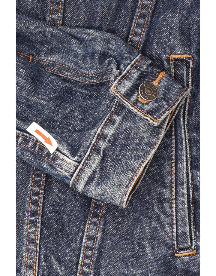 Giacca in denim da uomo Carrera UK 42 XL Cotone blu navy