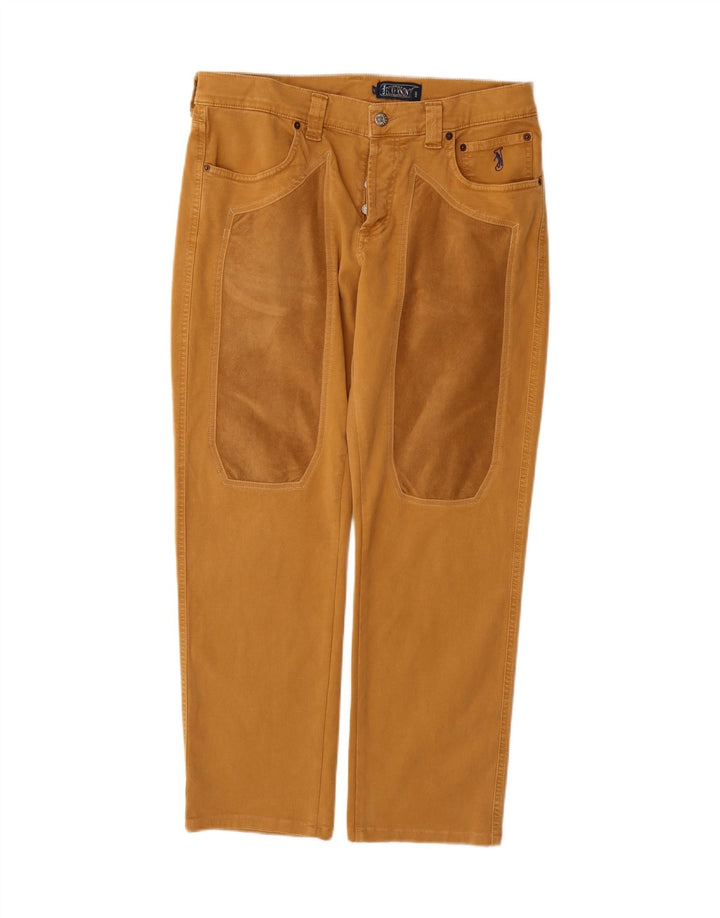 JECKERSON Mens Straight Jeans W34 L29 Brown Cotton Vintage Jeckerson and Second-Hand Jeckerson from Messina Hembry 