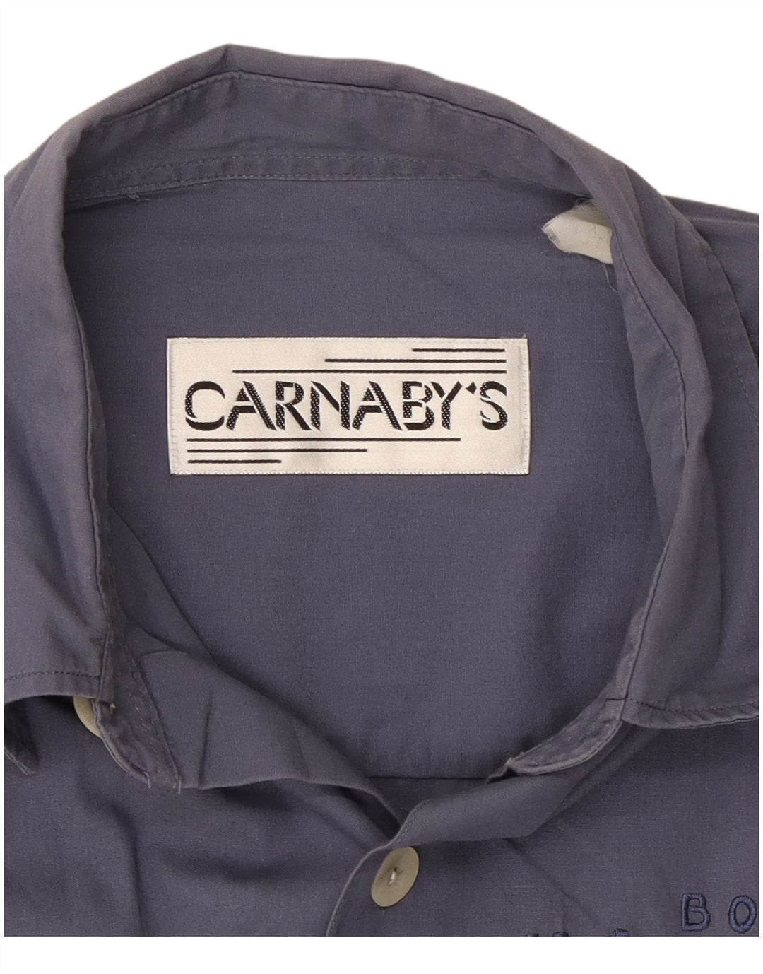 CARNABY'S Camicia grafica da uomo grande blu navy
