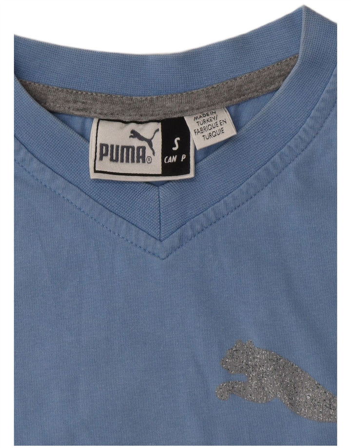 T-shirt grafica da uomo PUMA Top piccola blu