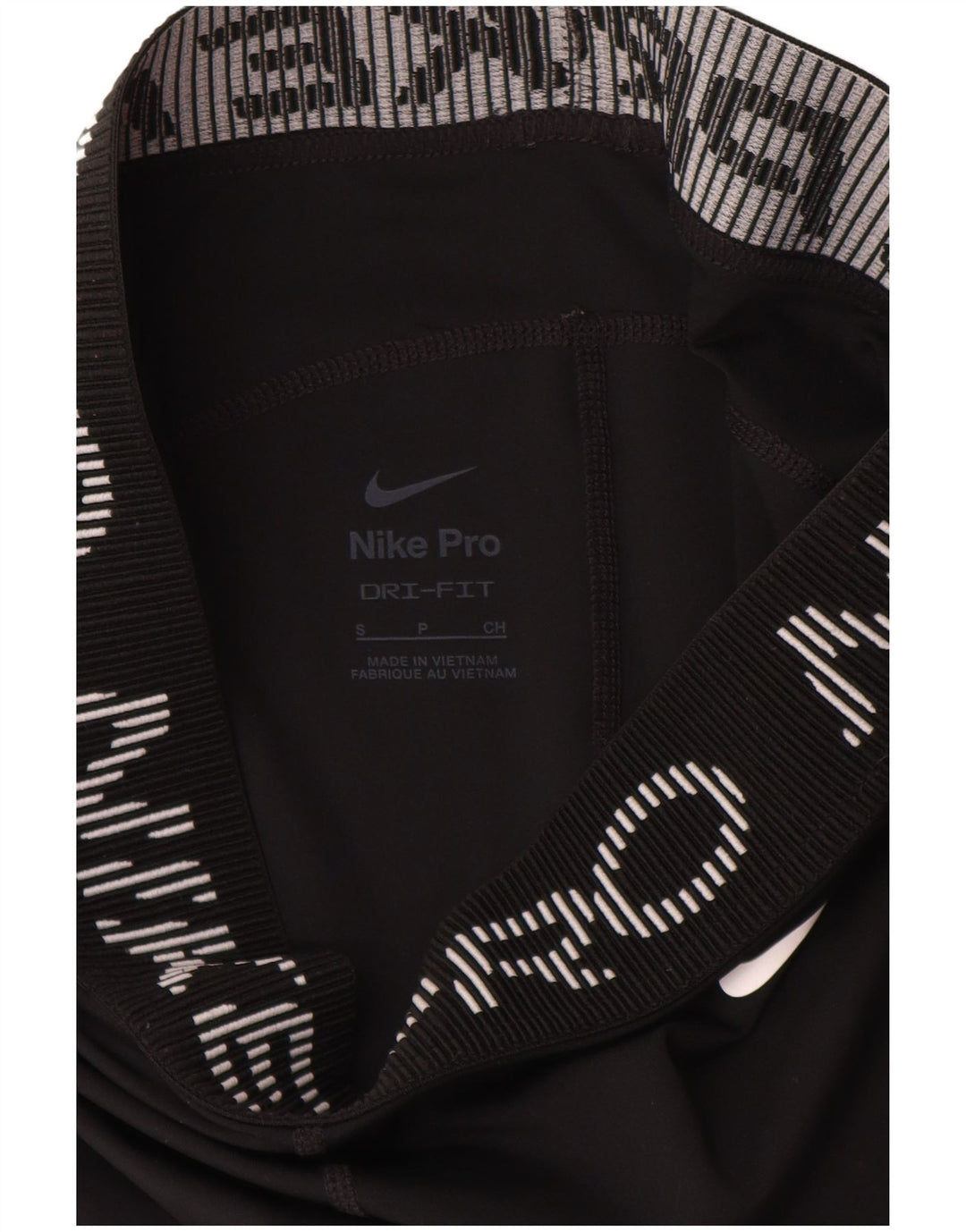 Leggings grafici Nike Dri Fit da donna UK 10 piccoli neri