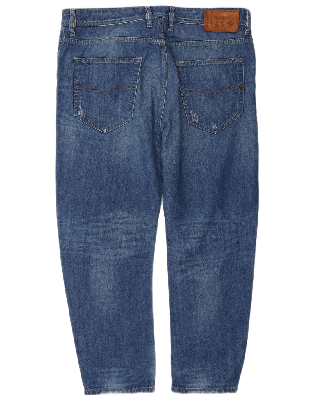 Jeans slim invecchiati da uomo Diesel W34 L26 cotone blu
