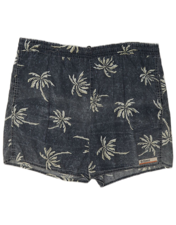 Pantaloncini da bagno grafici da uomo Colmar EU 50 cotone floreale medio blu navy