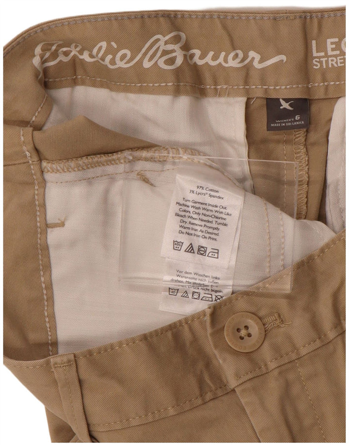 Pantaloni casual curvy da donna EDDIE BAUER US 6 medi W30 L30 Beige