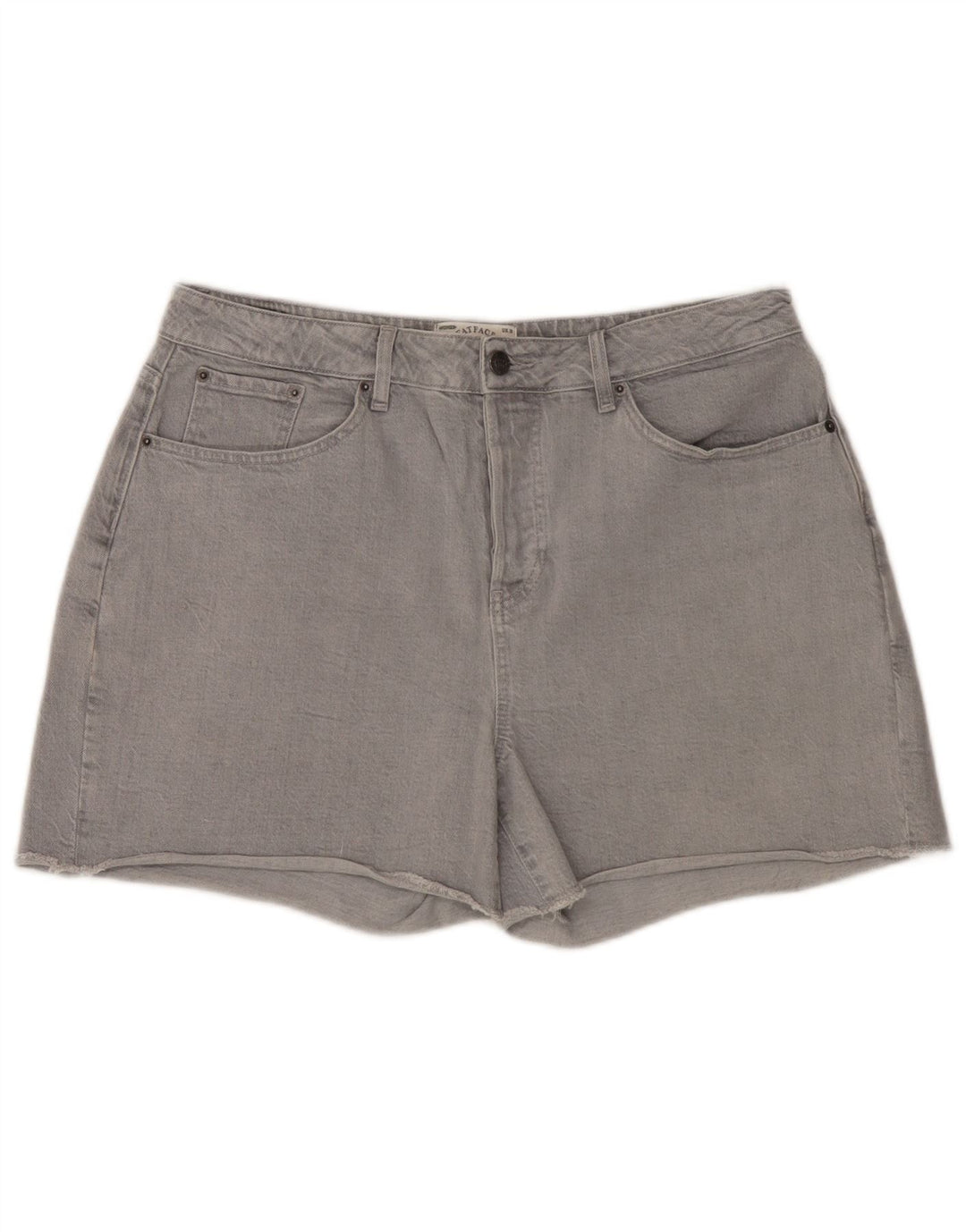 Pantaloncini di jeans da donna Fat Face UK 16 Large W36 Cotone grigio