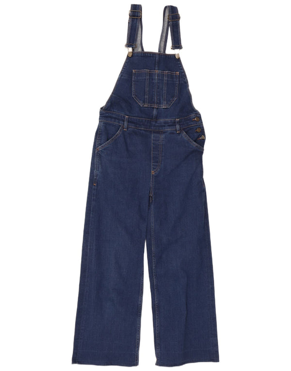 Jeans corti da donna Fat Face Salopette tagliata UK 8 Small W30 L24 Cotone blu navy